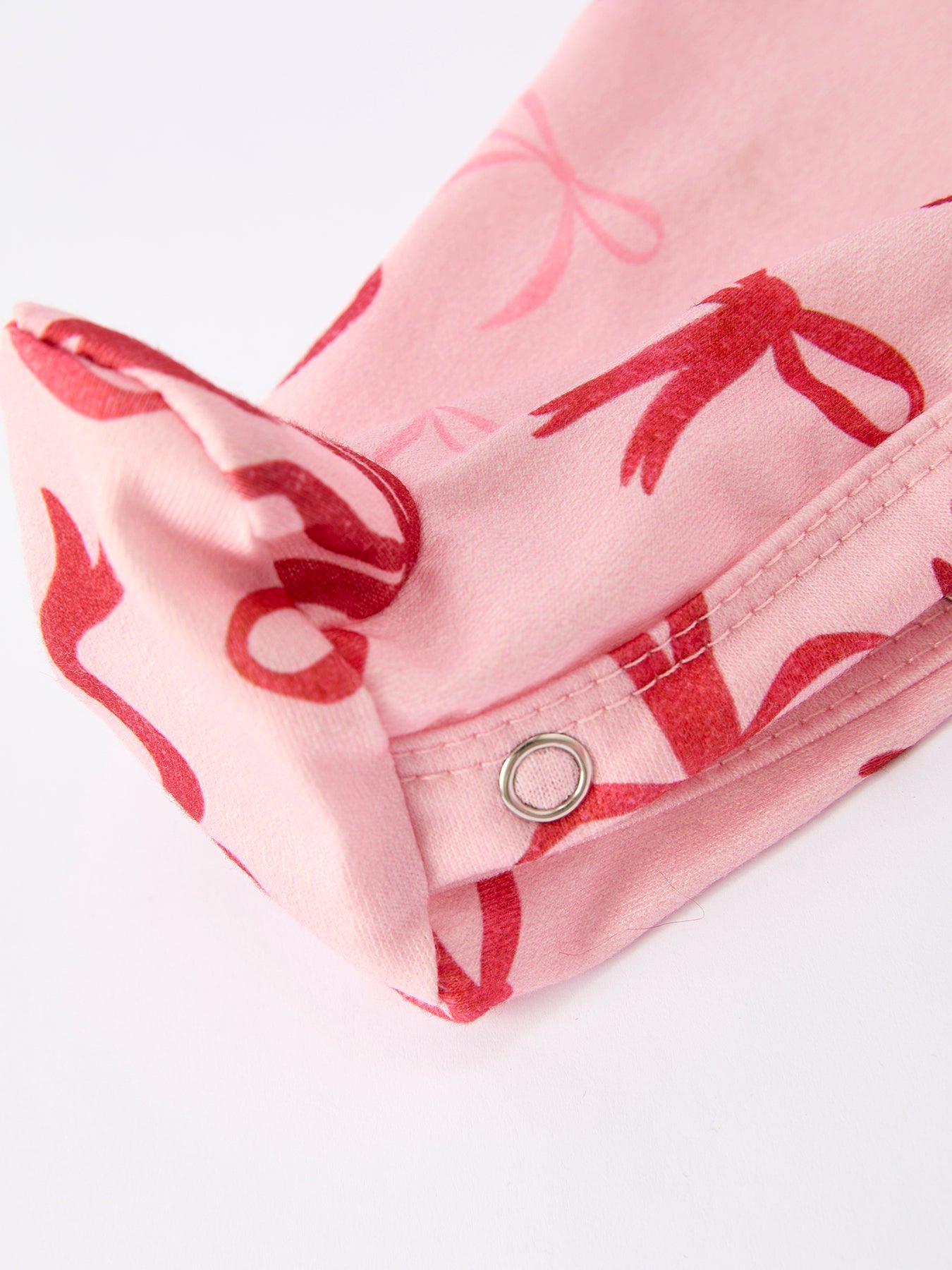 Bow Print Baby Girls Romper