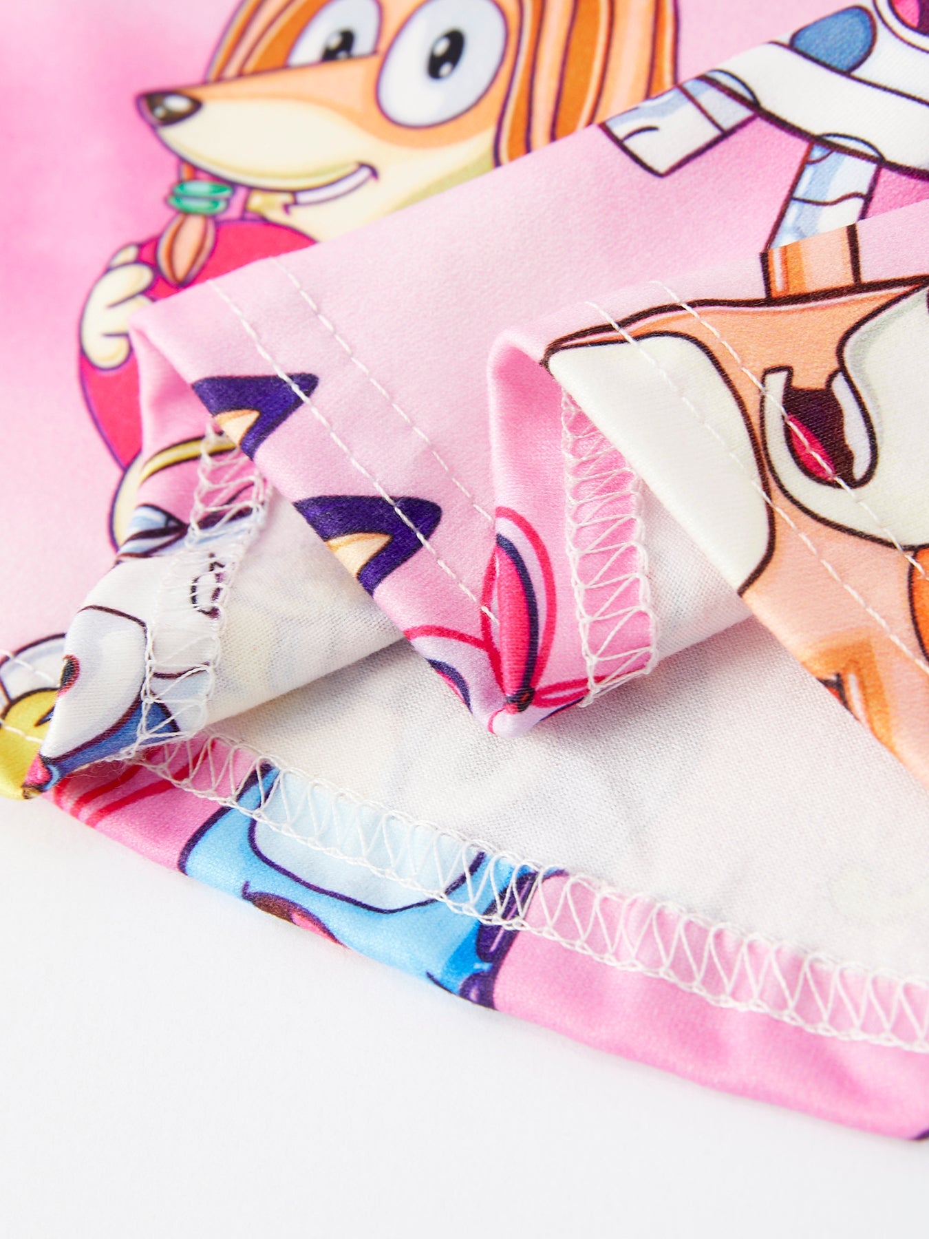 Pink Print Girls Long Sleeve Girls Twirly Dress