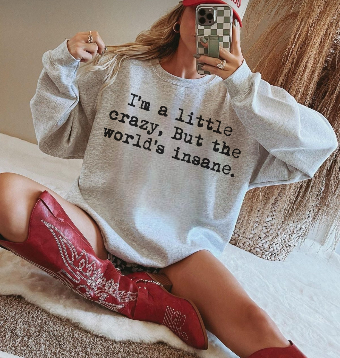 IM A LITTLE CRAZY BUT THE WORLDS INSANE *DTF TRANSFER*
