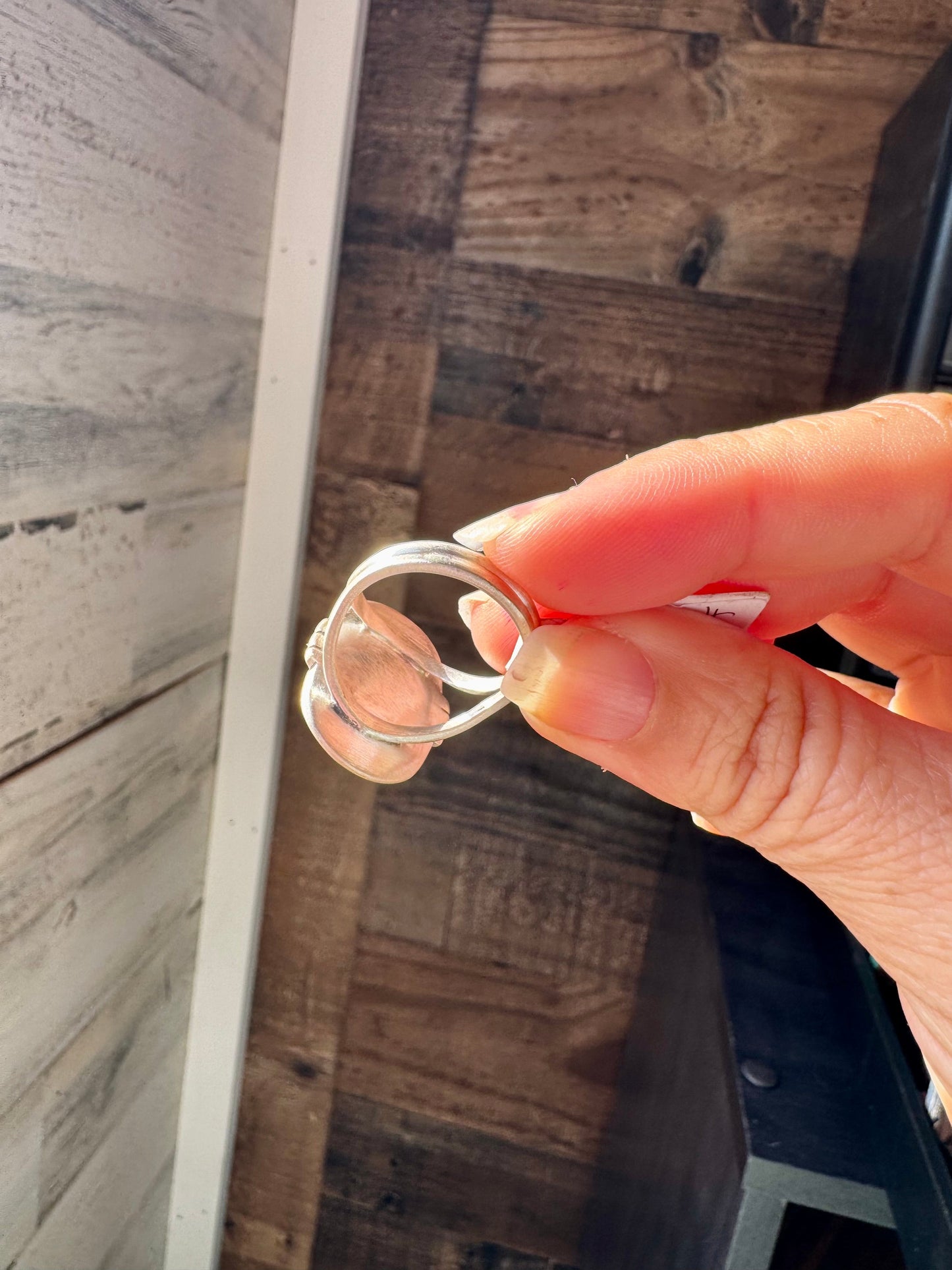 Black Onyx Oval Ring – Sterling Silver – Sizes 7.5 & 8