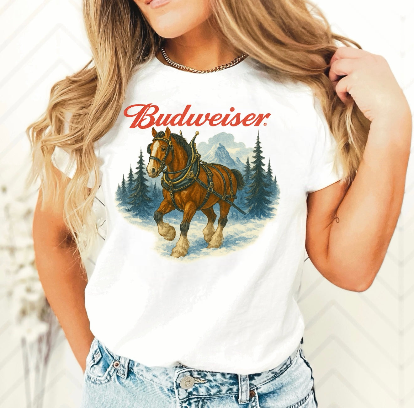 Bud Christmas Clydesdale