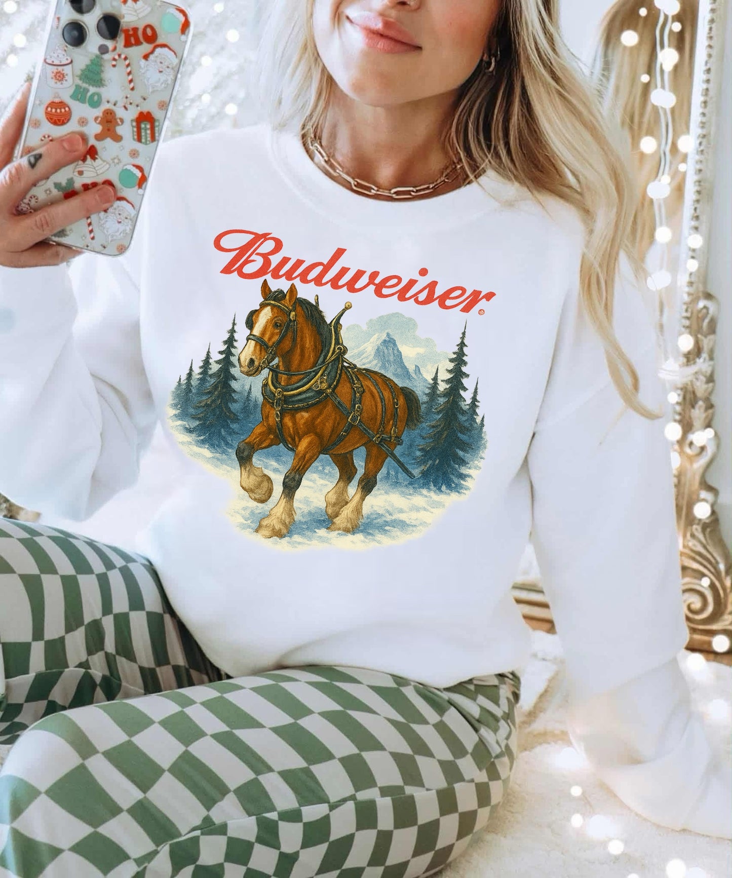 Bud Christmas Clydesdale