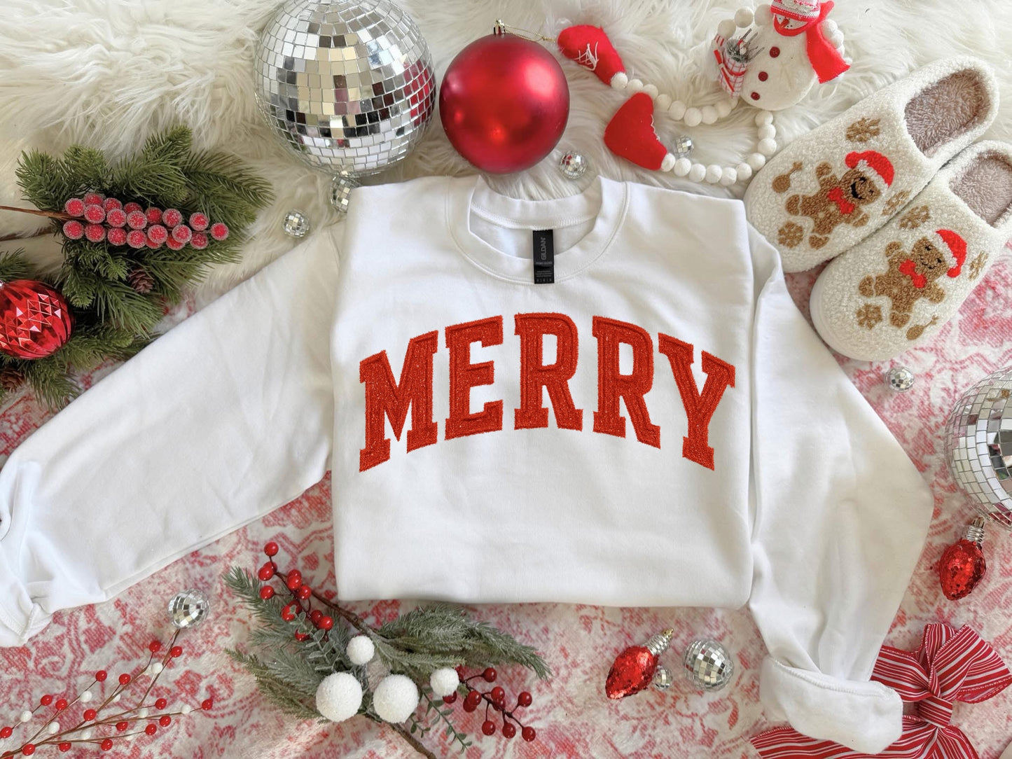 Faux Tassel Chenille Merry