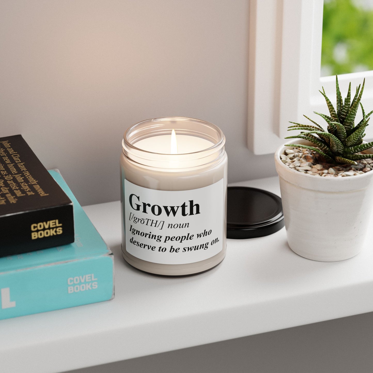 Growth Definition Scented Soy Candle — 9oz Inspirational Self-Care Gift