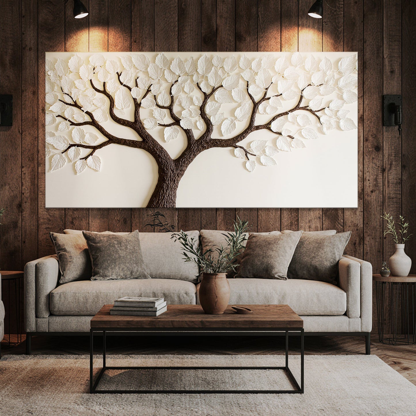 Ivory Canopy Tree Wall Art