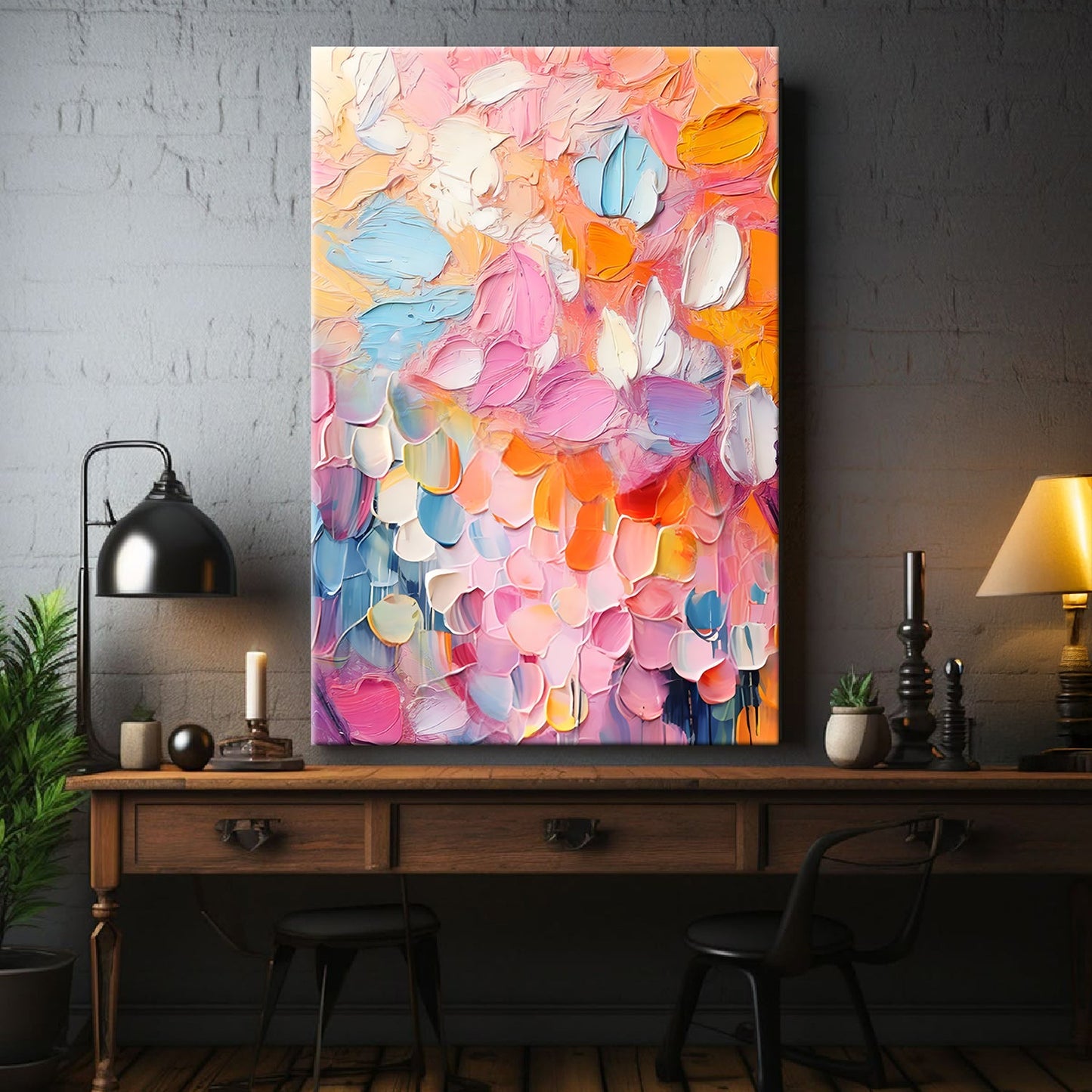 Blooming Rhapsody Abstract Wall Art