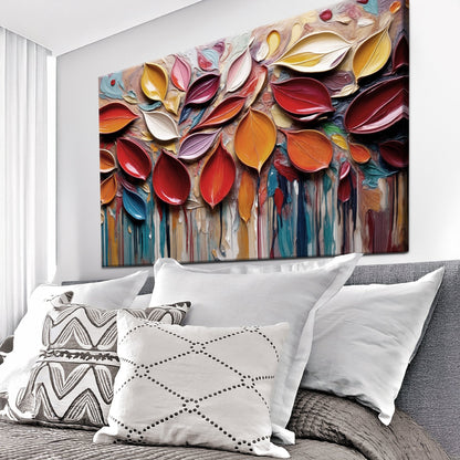 Autumn Rain Impasto Wall Art