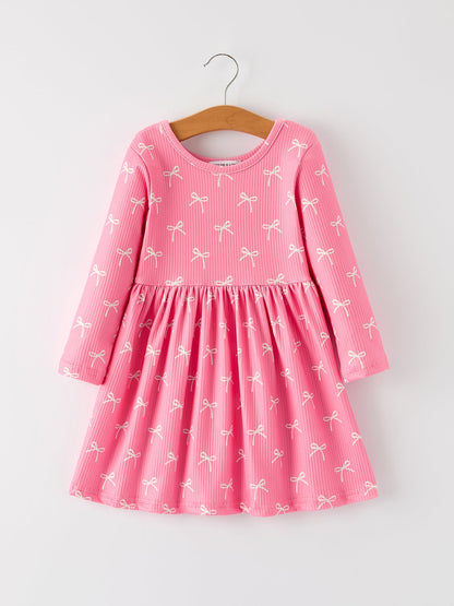 Christmas Bow Girls Dress: Festive and Adorable Design