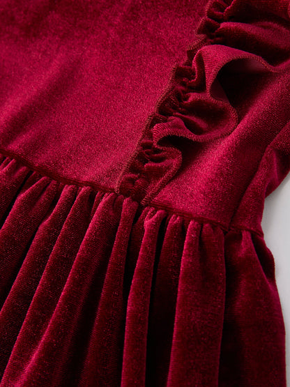 Autumn Velvet Girls Dress-Multiple colors available