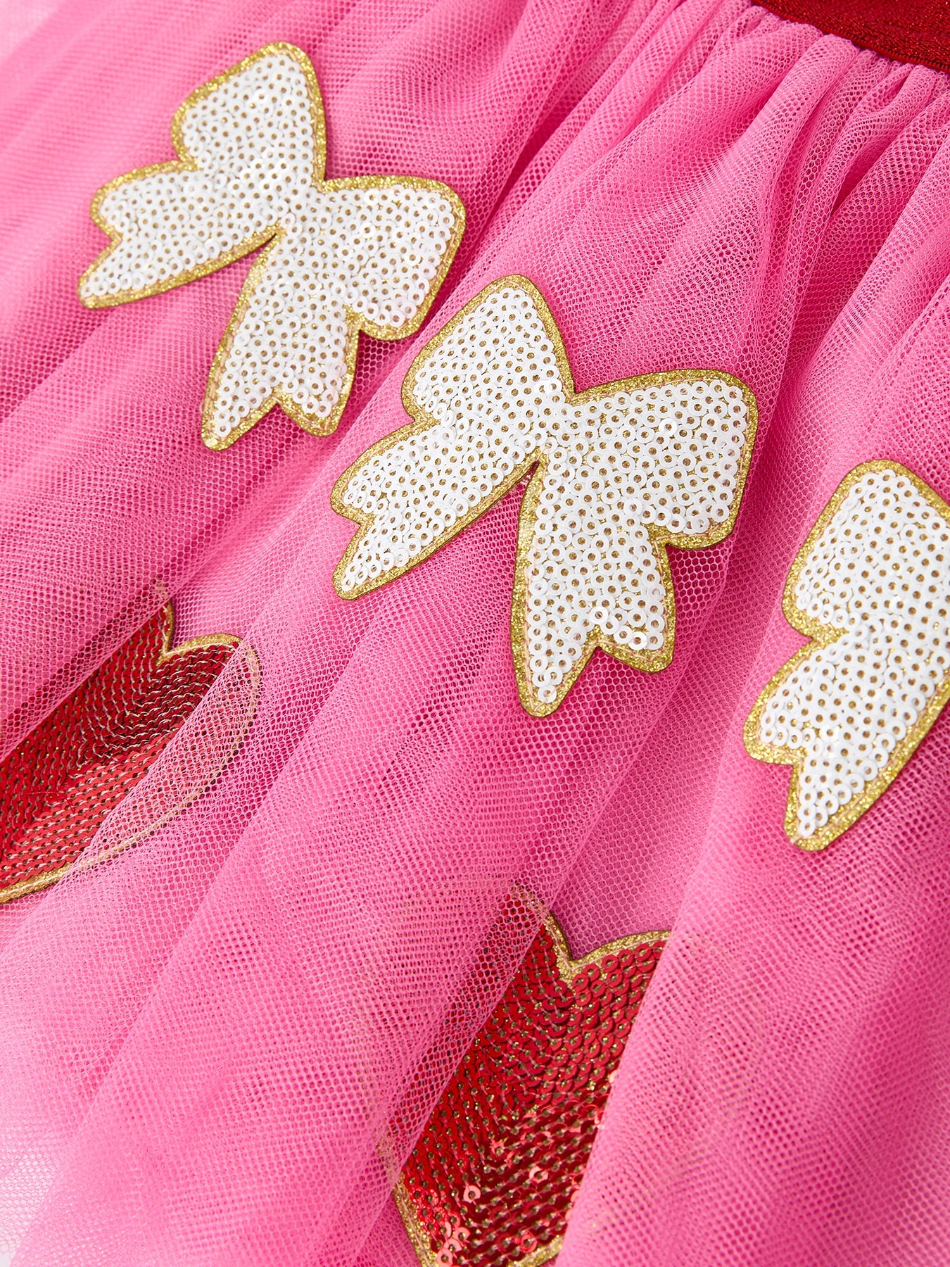 Valentine's Day Love Print Top + Girls' Tulle Skirt Set