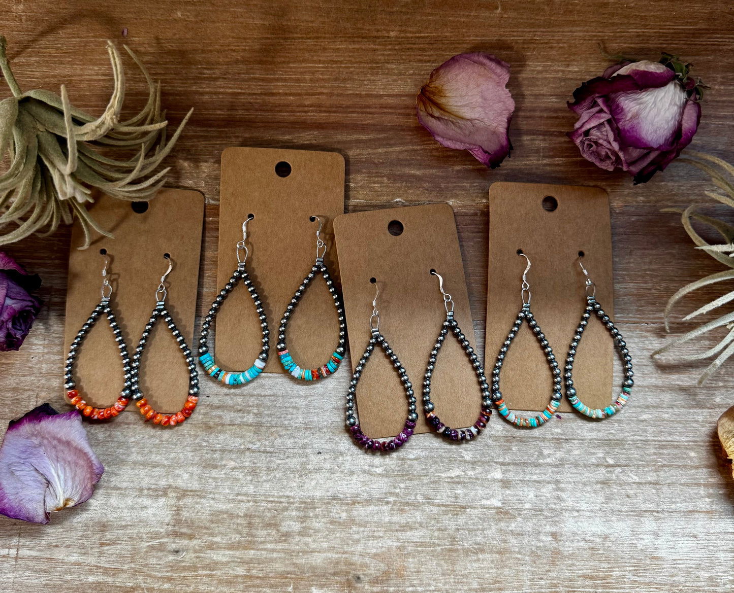 Purple Spiny Oyster Earrings – Sterling Silver Pearls