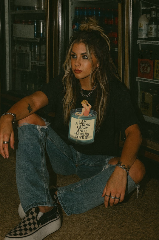 I’m Fcking Crazy and I Fcking Love It Retro Shirt – Graphic Tee, Long Sleeve & Crewneck