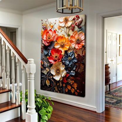 Blooming Garden Rhapsody Impasto Wall Art