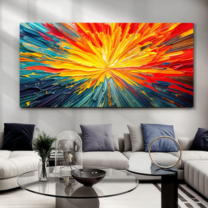 Solar Flare Impasto Wall Art