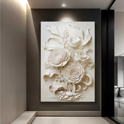 3D Minimalist Flower Wall Art
