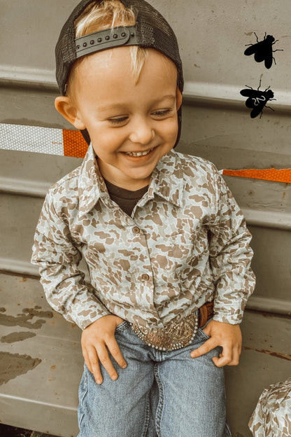 COWBOY CAMO L/S [KIDS]