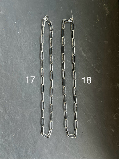 Sterling Silver Medicine Man Eye Paperclip Chain – 22” – Artist Jason Ogg