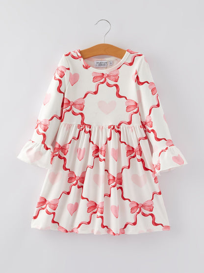 Valentine's Day Milk Silk Girls Dress