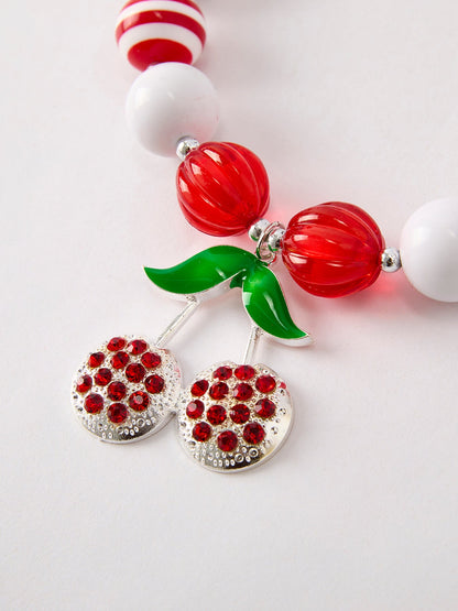 Cute Vintage Cherry Pendant Necklace