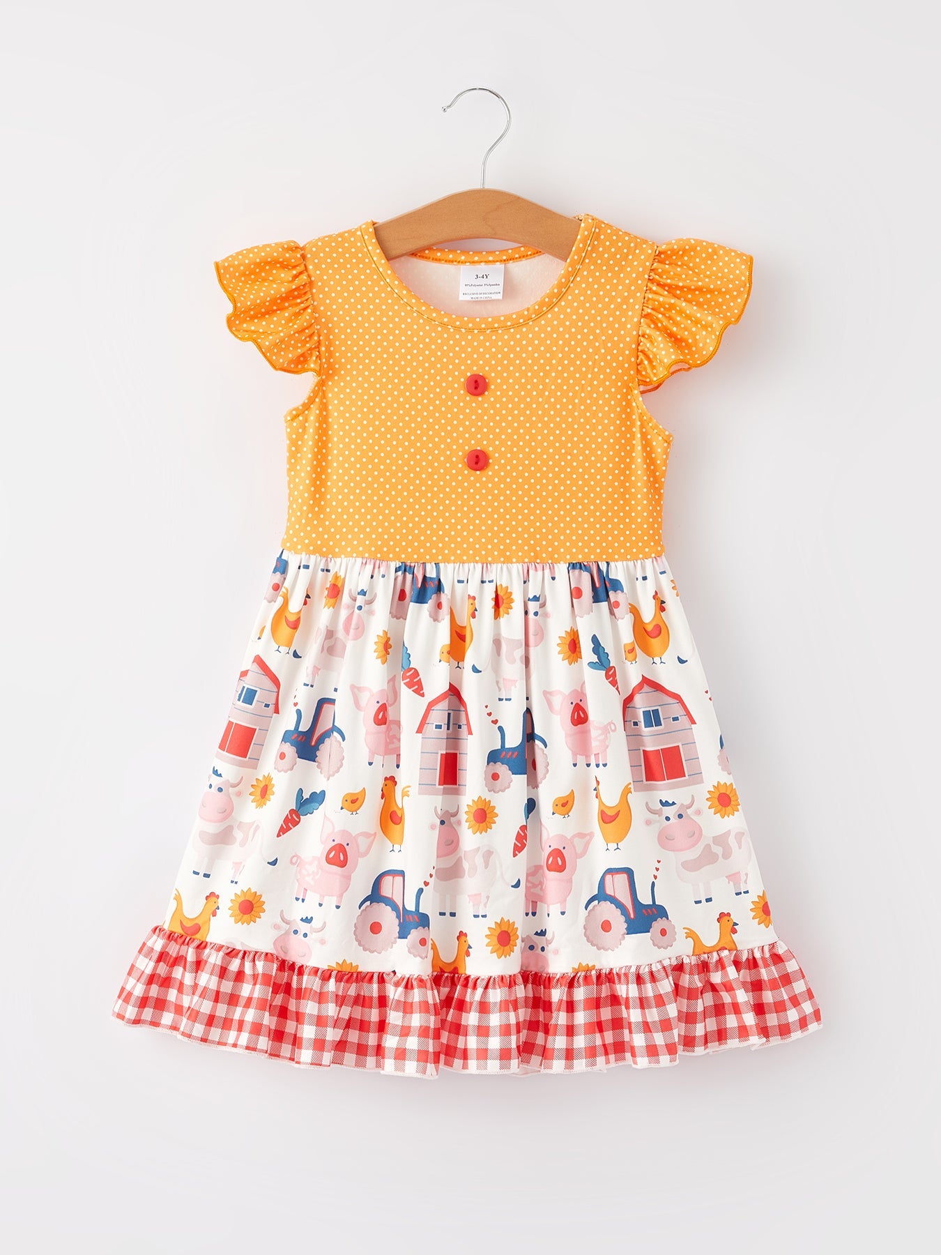 Farm Ruffle Girls Dress