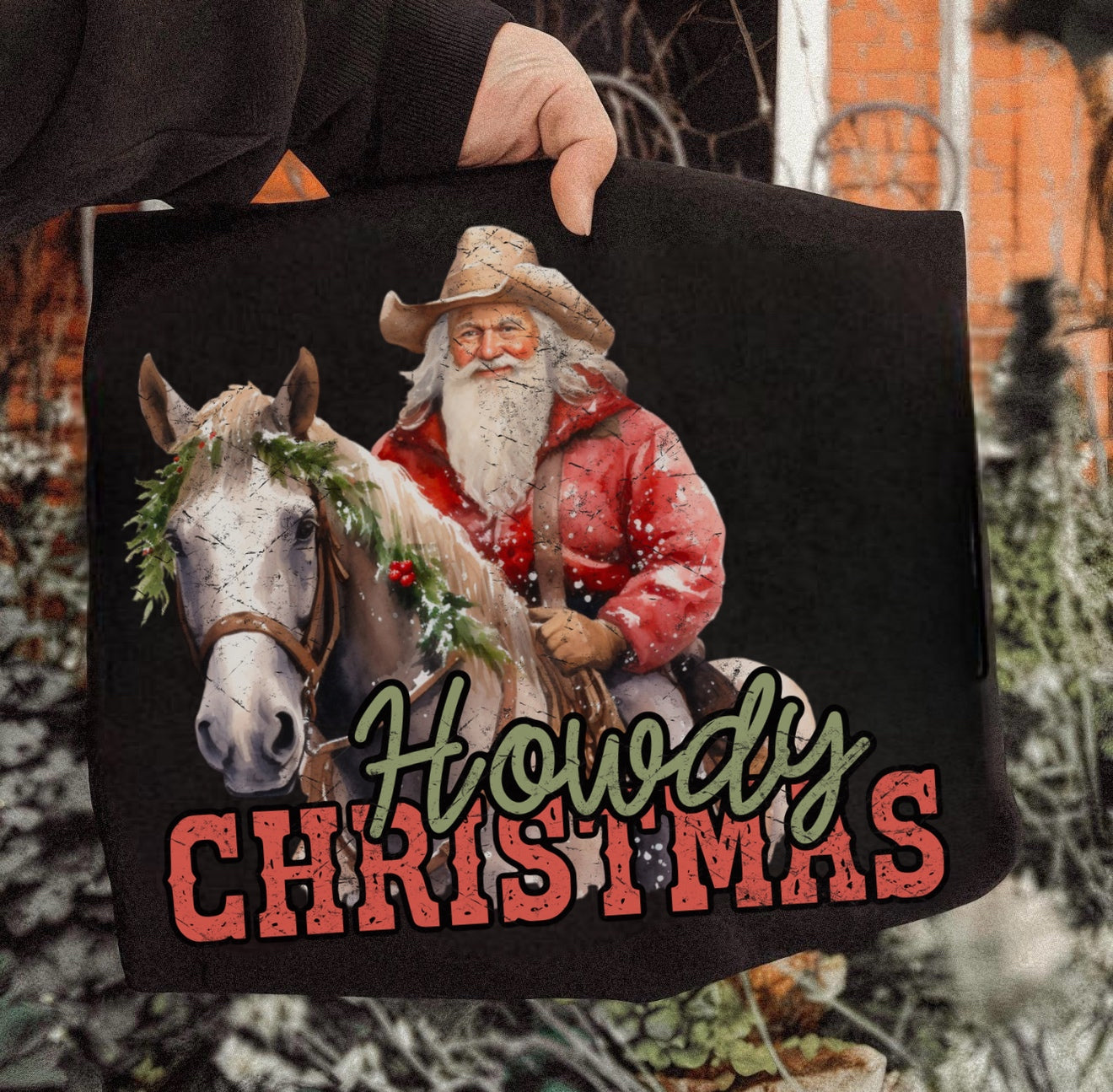 Howdy Christmas Cowboy Santa