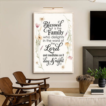 Blessed Is The Family Faith Sign