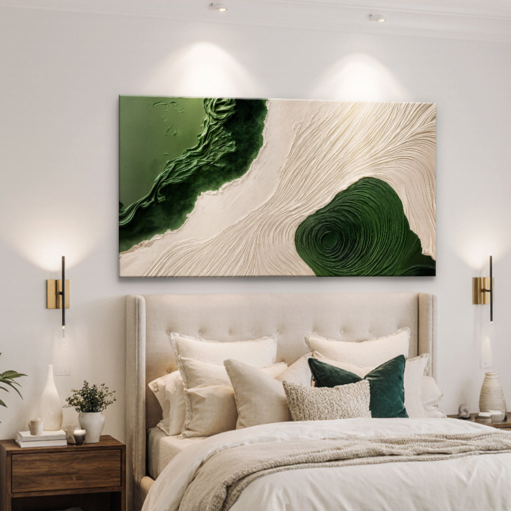 Green Rivers Abstract Wall Art XII