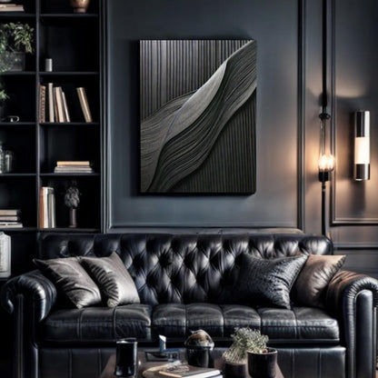 Luxury Black Minimalist Abstract Wall Art