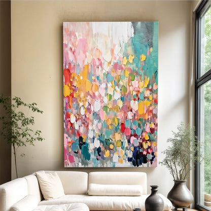 Wild Bloom Abstract Impasto Wall Art