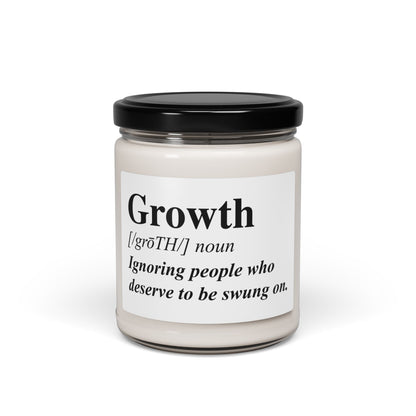 Growth Definition Scented Soy Candle — 9oz Inspirational Self-Care Gift