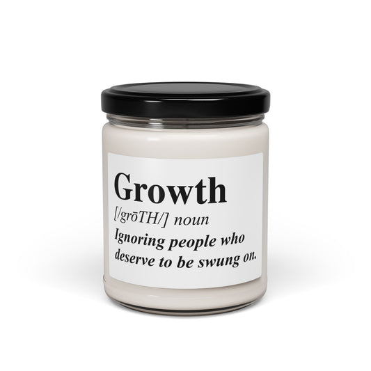Growth Definition Scented Soy Candle — 9oz Inspirational Self-Care Gift