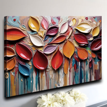 Autumn Rain Impasto Wall Art