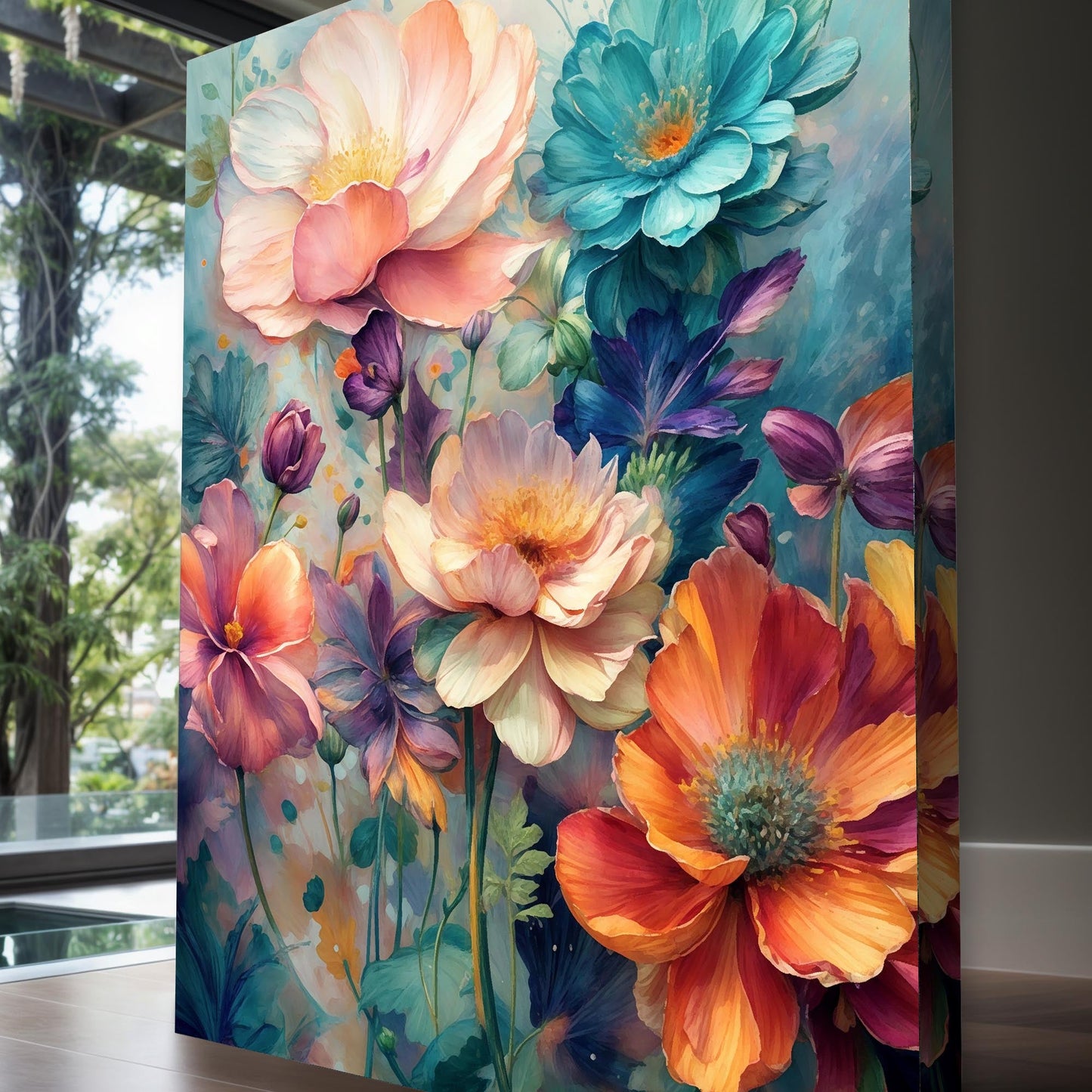 Spring Bouquet Impasto Wall Art