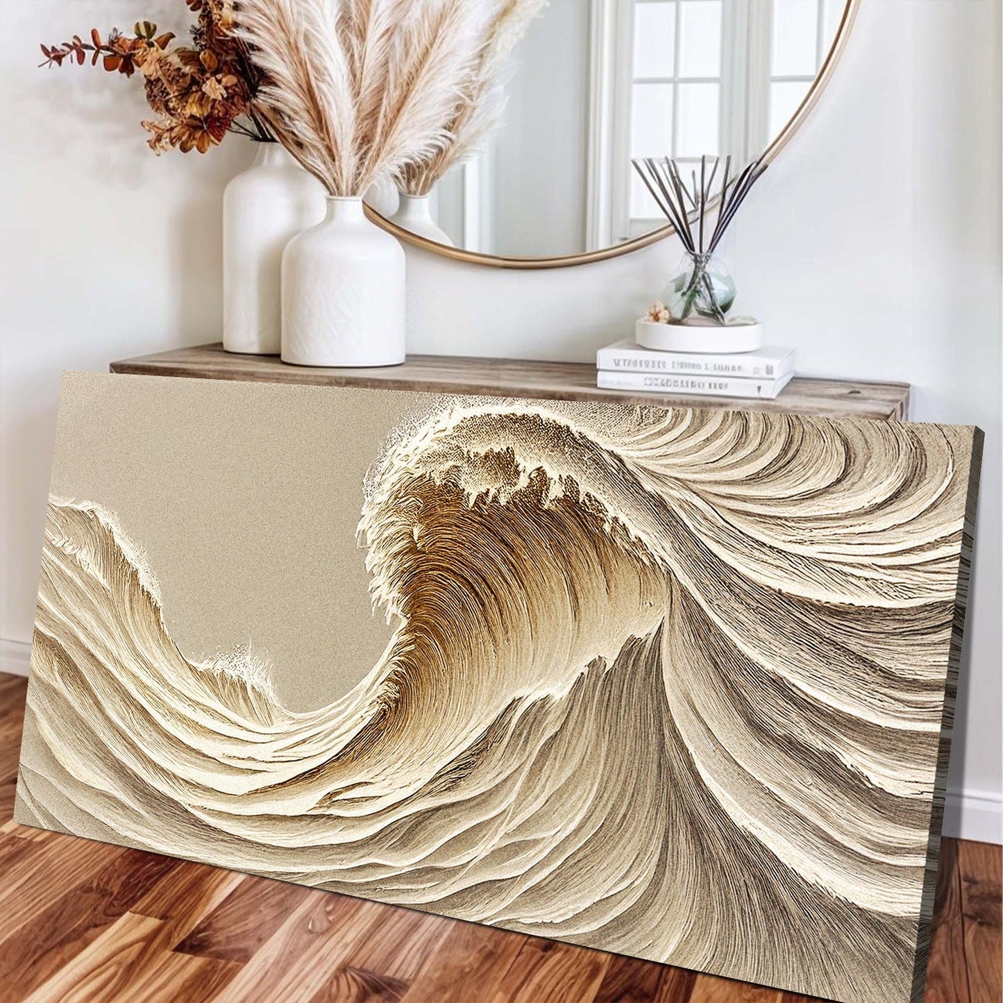 Beige Minimalist Wall Art III