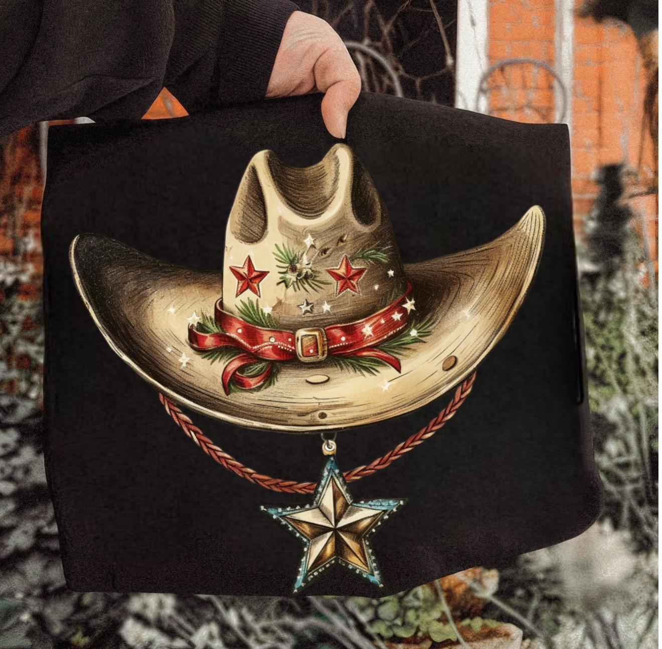 Christmas Rustic Star Hat