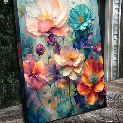 Spring Bouquet Impasto Wall Art