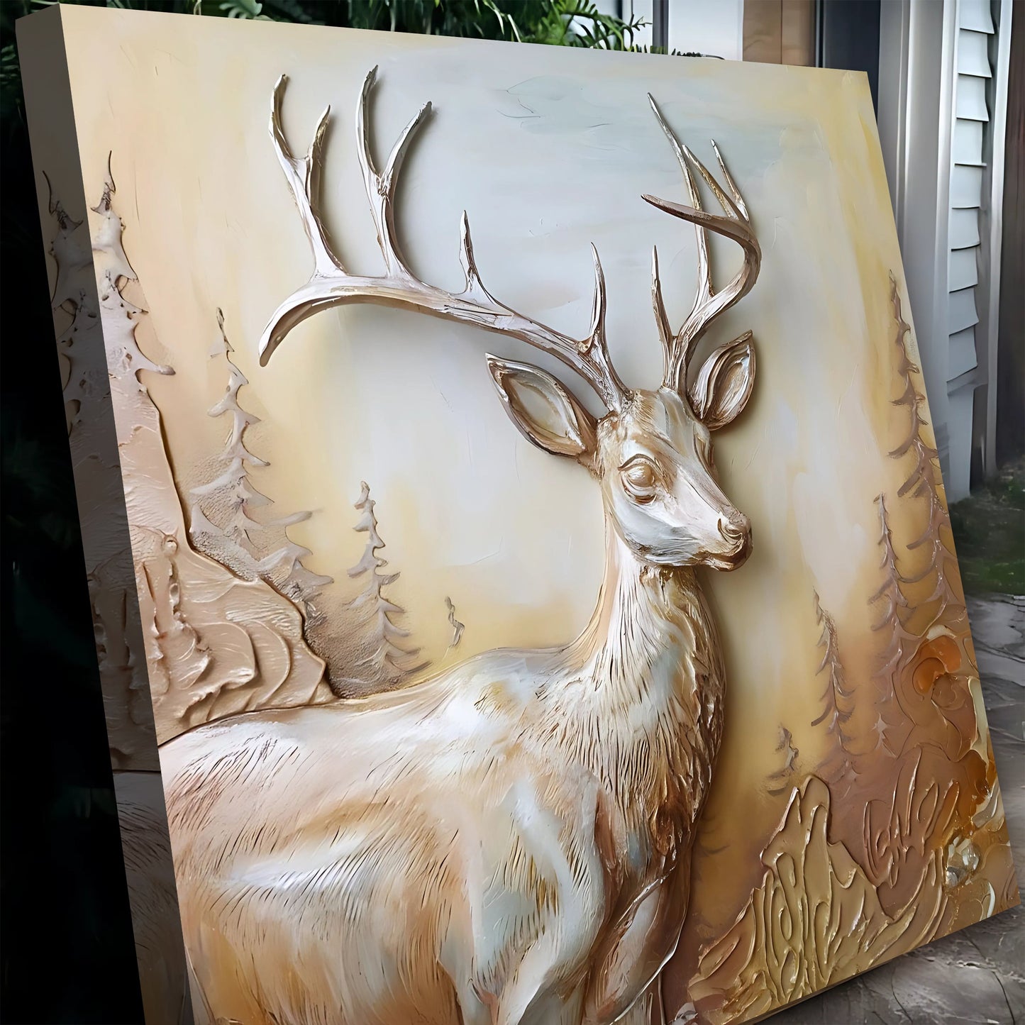 3D Deer Wall Art