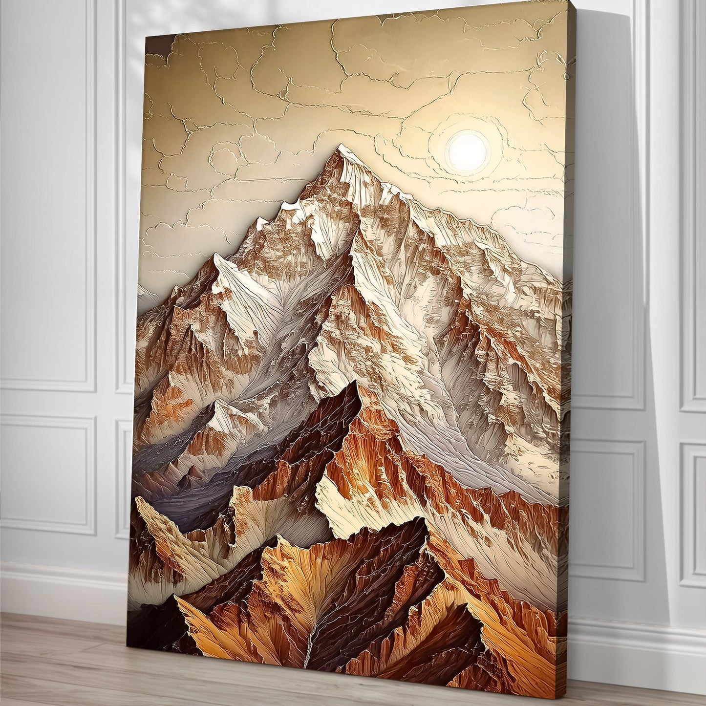 3D Minimalist Mountain Wall Art