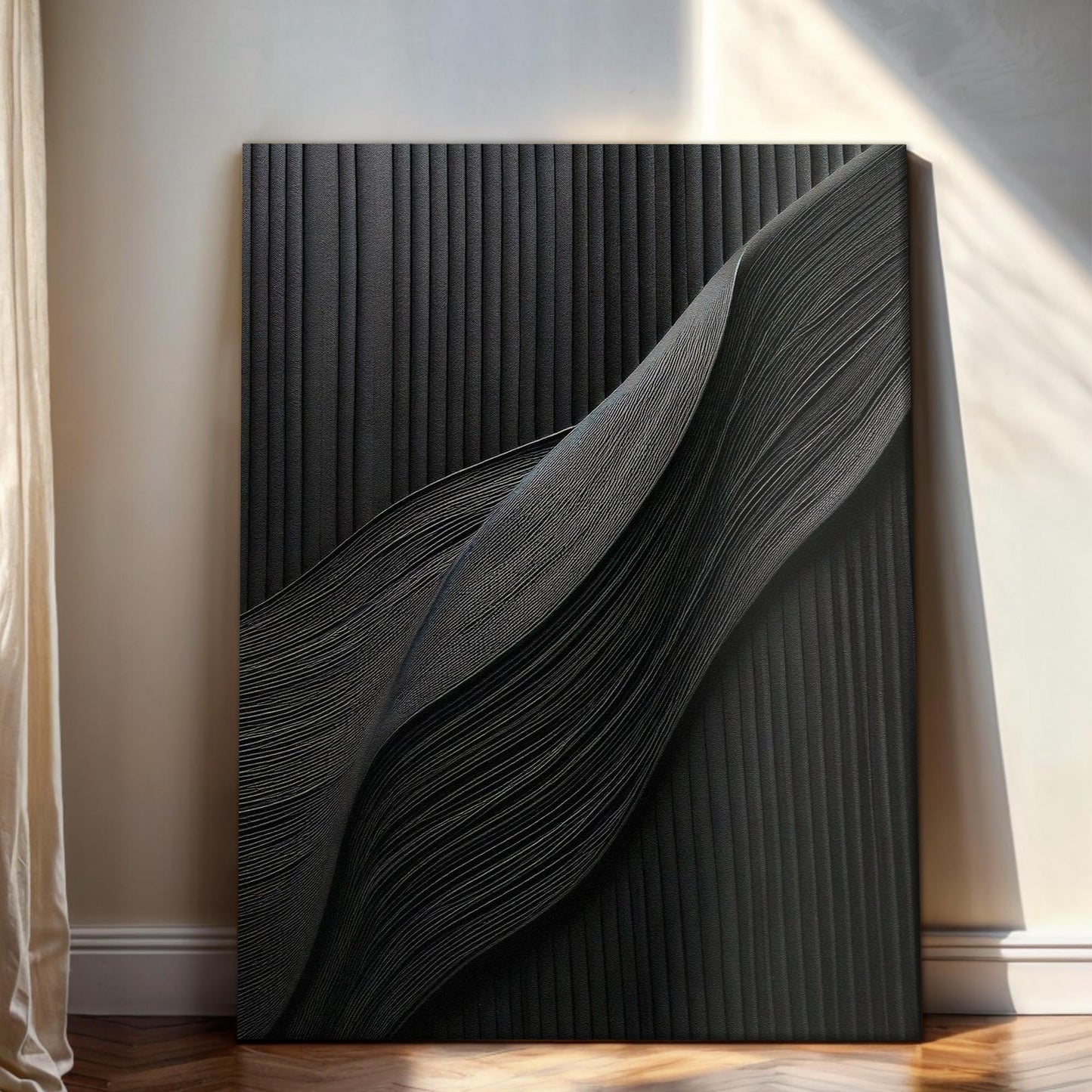 Luxury Black Minimalist Abstract Wall Art