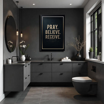 Matthew 21:22 - Pray Believe Receive Faith Sign III
