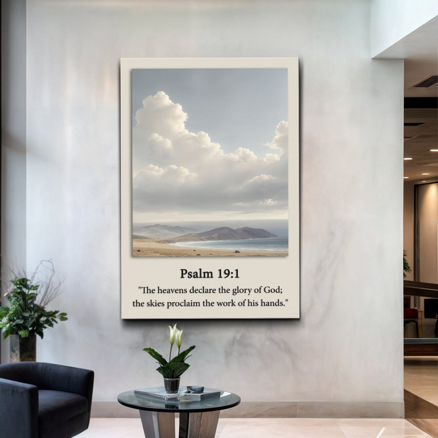 Psalm 19:1 - The Heavens Declare The Glory of God Faith Sign