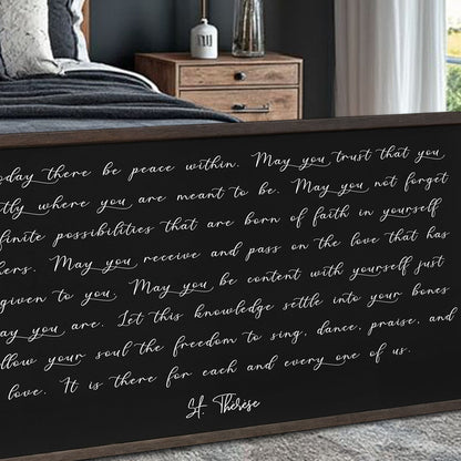 May Today There Be Peace Faith Sign II