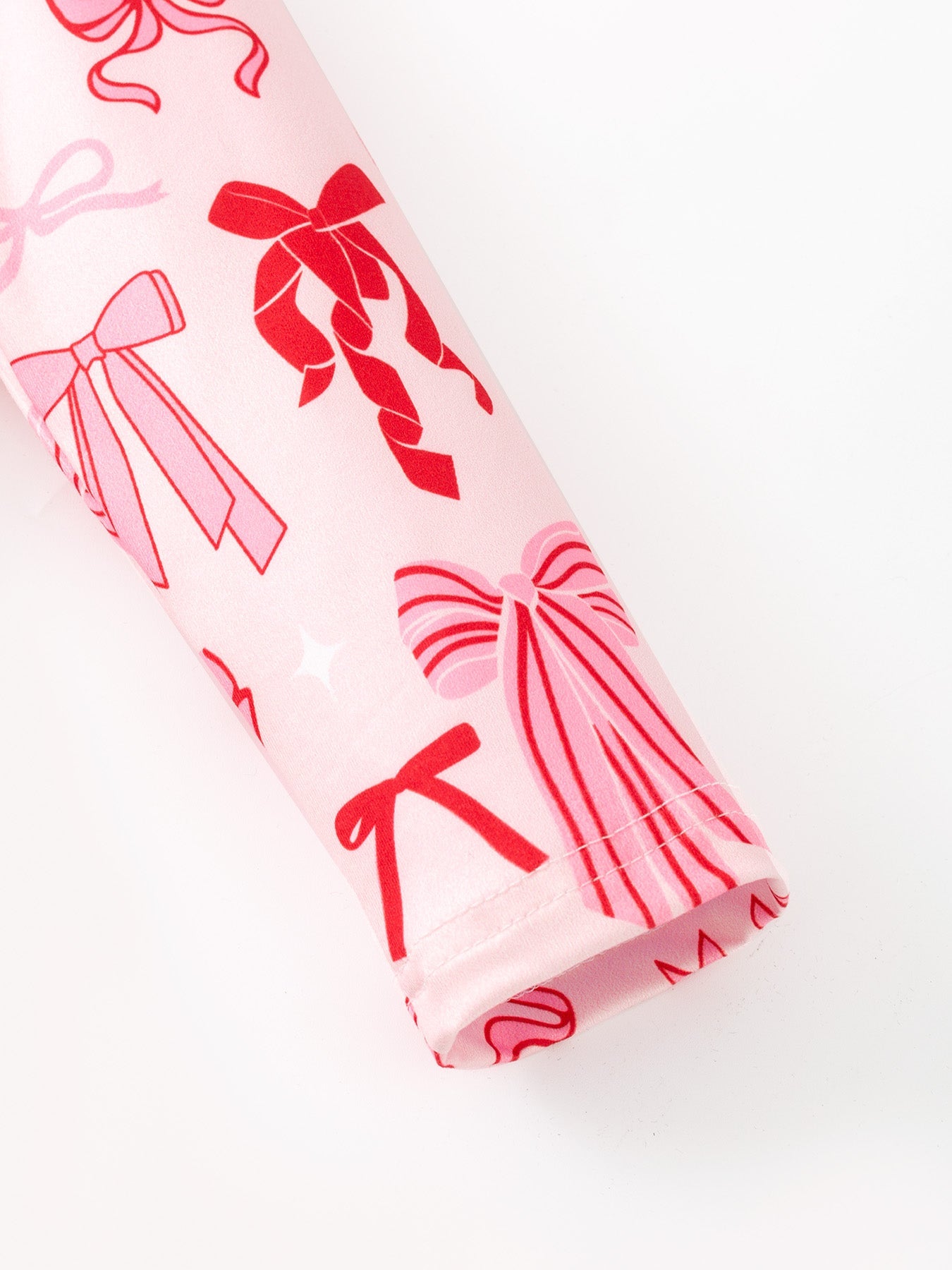 Toddler Girls Valentine Bow Print Long Sleeves Dress