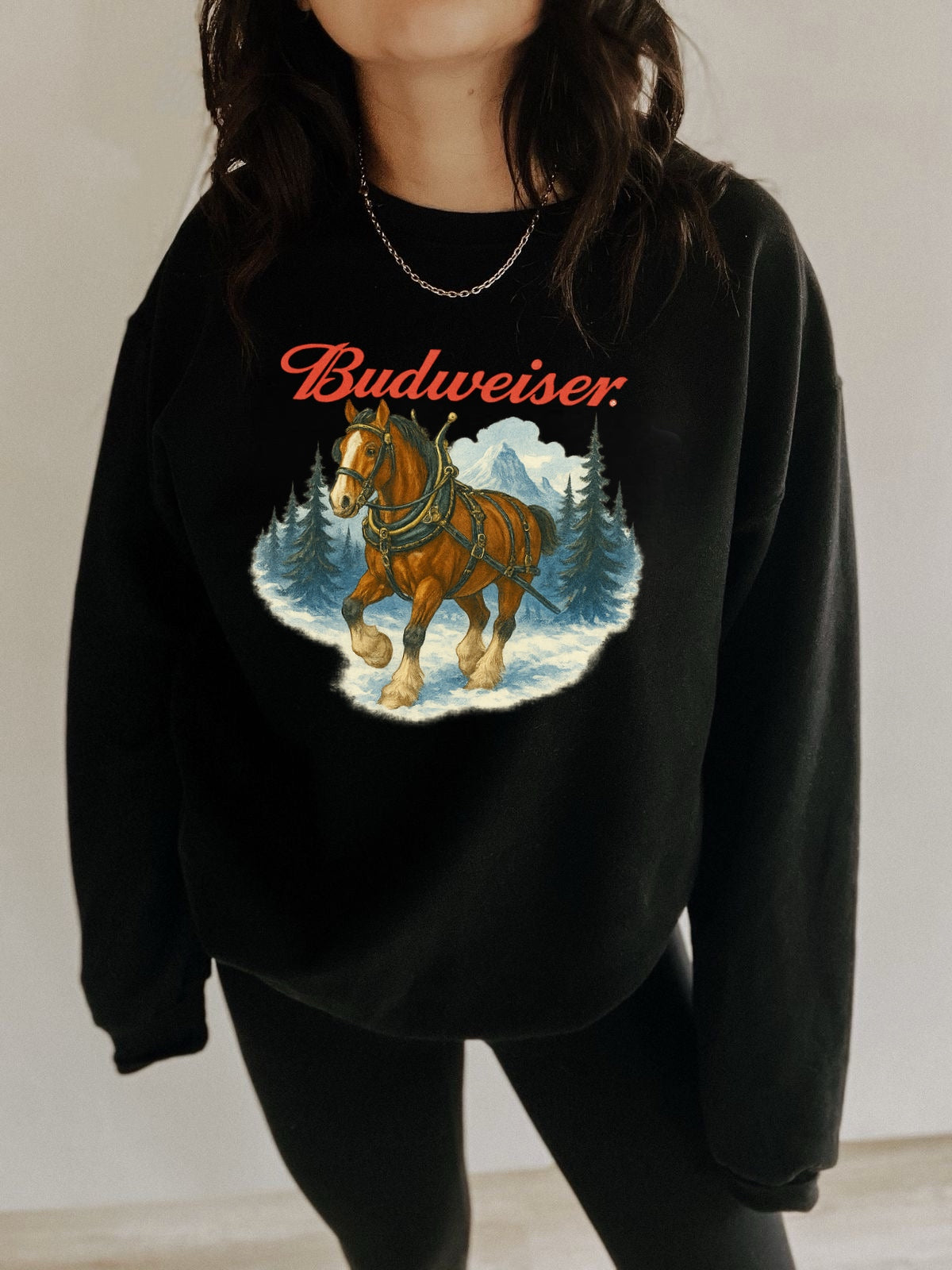 Bud Christmas Clydesdale