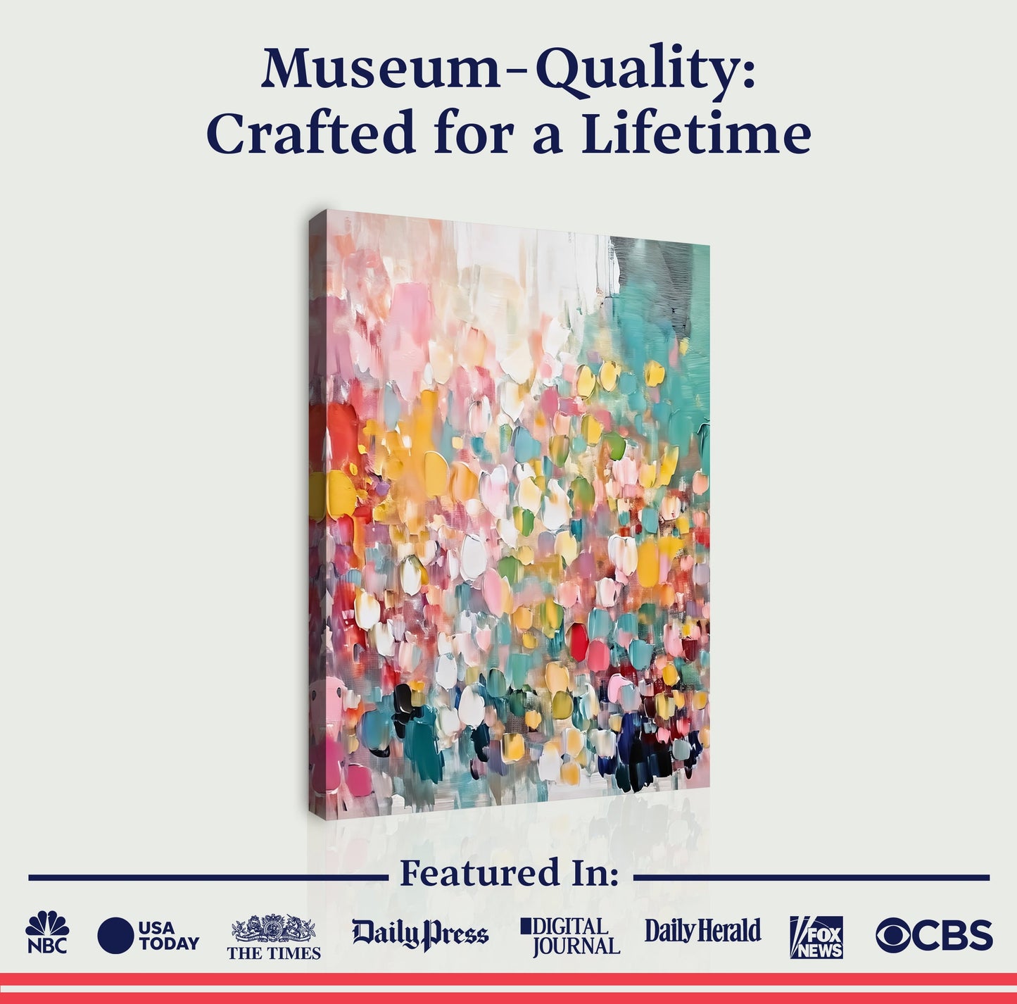 Wild Bloom Abstract Impasto Wall Art