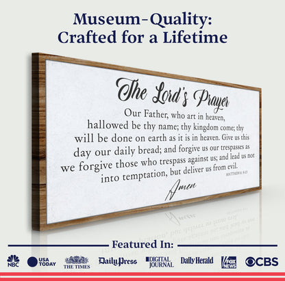 The Lord's Prayer Faith Sign II