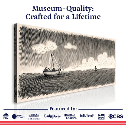 Jesus Walking On Water Faith Wall Art V