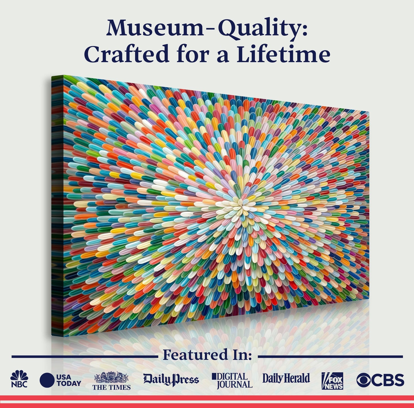 Radiant Bloom Abstract Impasto Wall Art