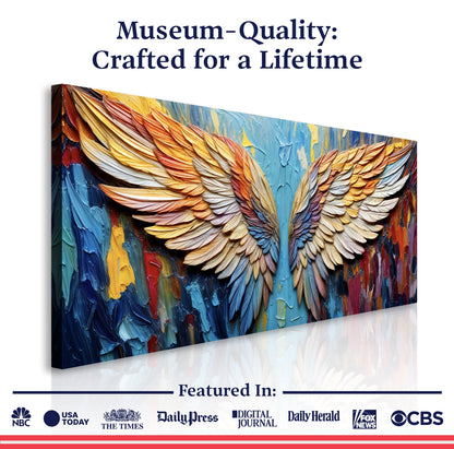 Wings of Hope Impasto Wall Art
