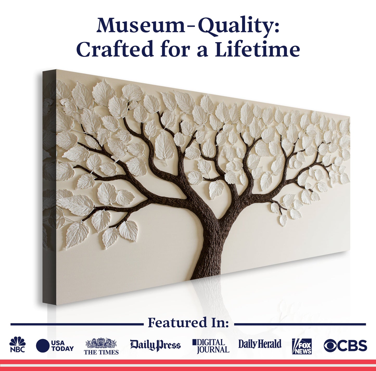 Ivory Canopy Tree Wall Art